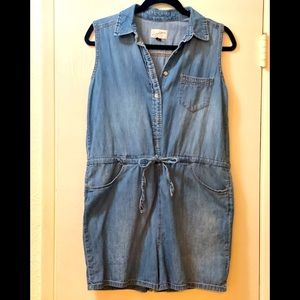 Universal Thread, Women’s Sleeveless, Denim Shorts, Romper, Size S